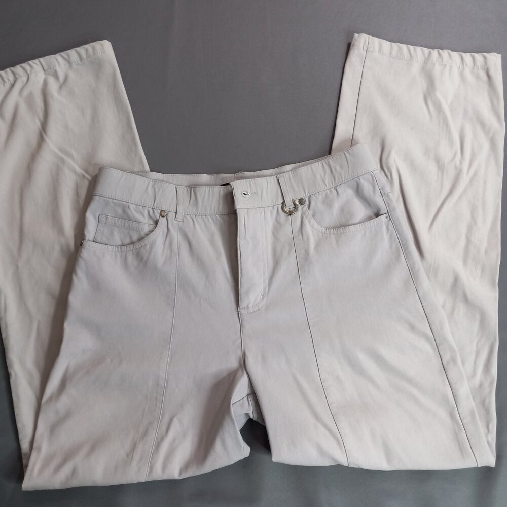 Simon Chang Women's Size 4 Straight Leg 5-Pocket Stretch Pants - Picture 12 of 14